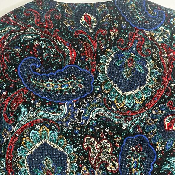 Jeffrey & Dara Linda Hutley Vintage Crop Floral Quilted Blazer Womens Size 7/8 - Picture 5 of 9